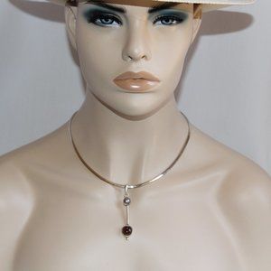 Jheri Sterling Silver Pearl and Topaz Pendant